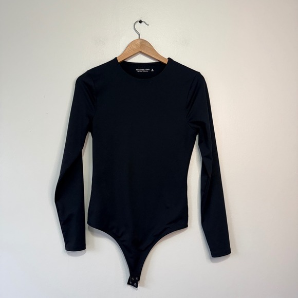 Abercrombie & Fitch Tops - Abercrombie & Fitch Soft A&F Collection Black Long Sleeve Bodysuit Mens M